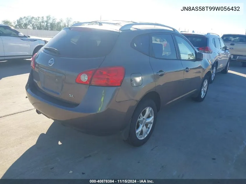 2009 Nissan Rogue Sl VIN: JN8AS58T99W056432 Lot: 40878384