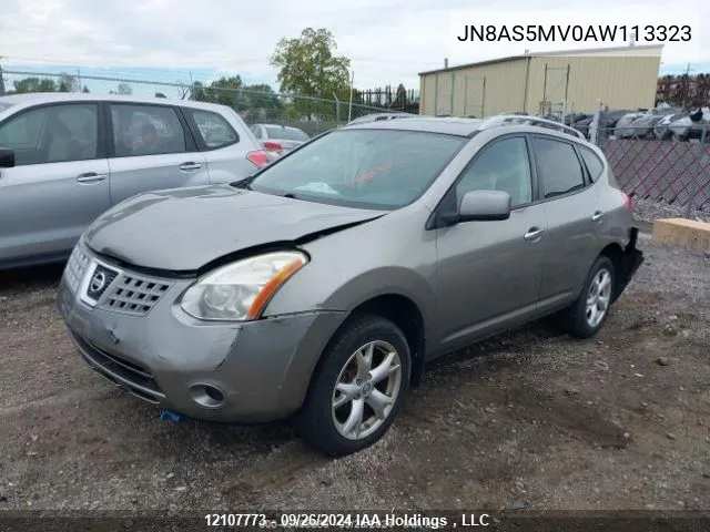 2010 Nissan Rogue Sl VIN: JN8AS5MV0AW113323 Lot: 12107773