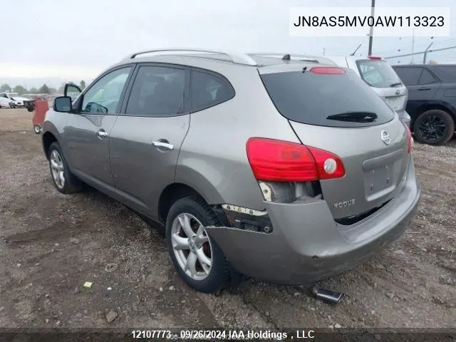 2010 Nissan Rogue Sl VIN: JN8AS5MV0AW113323 Lot: 12107773