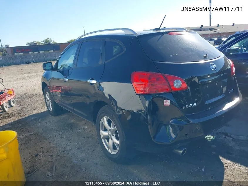 2010 Nissan Rogue S/Sl/Krom VIN: JN8AS5MV7AW117711 Lot: 12113455