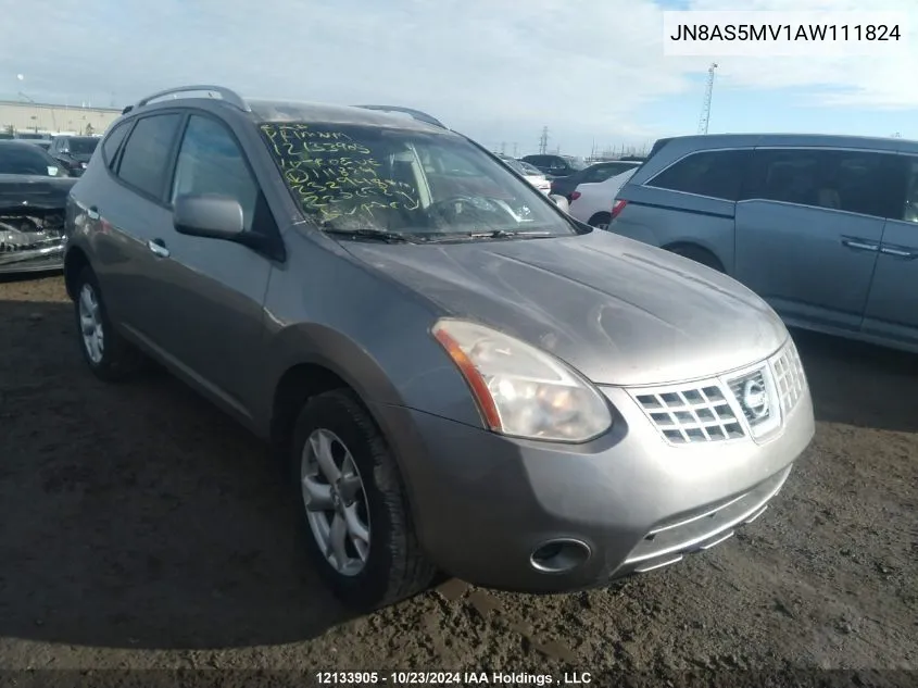 2010 Nissan Rogue S/Sl/Krom VIN: JN8AS5MV1AW111824 Lot: 12133905