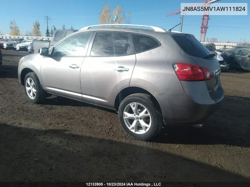 2010 Nissan Rogue S/Sl/Krom VIN: JN8AS5MV1AW111824 Lot: 12133905