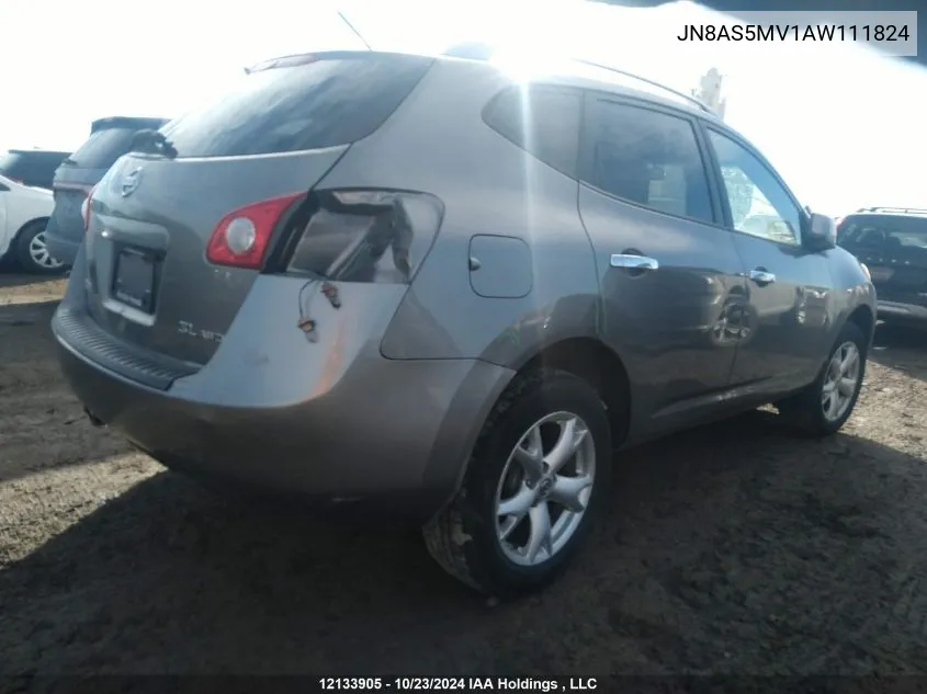 2010 Nissan Rogue S/Sl/Krom VIN: JN8AS5MV1AW111824 Lot: 12133905