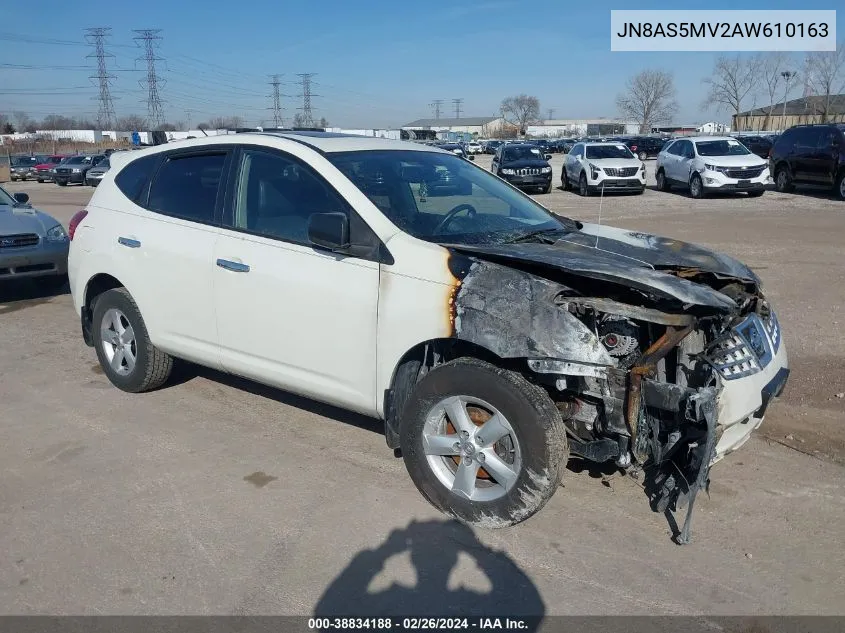 2010 Nissan Rogue S VIN: JN8AS5MV2AW610163 Lot: 38834188