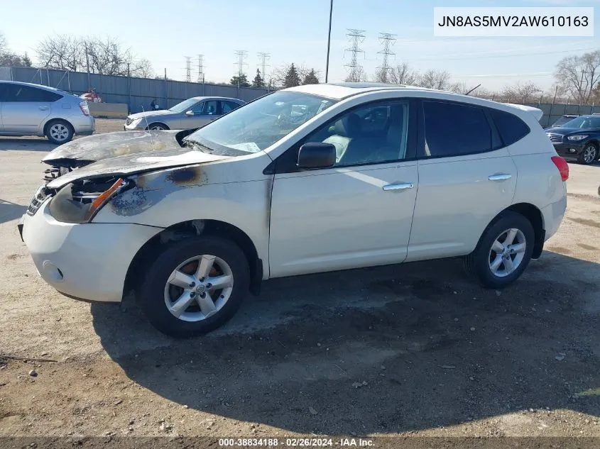 2010 Nissan Rogue S VIN: JN8AS5MV2AW610163 Lot: 38834188