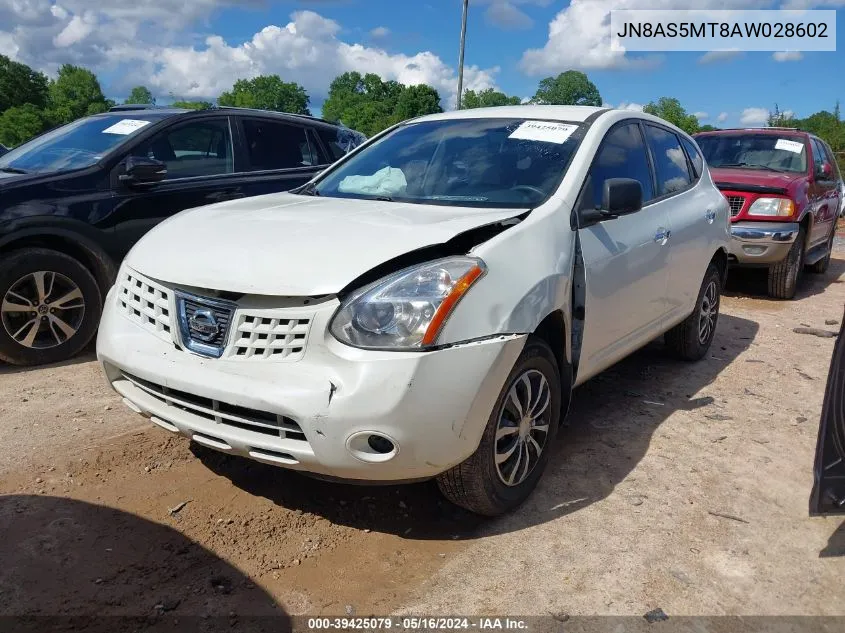 2010 Nissan Rogue S VIN: JN8AS5MT8AW028602 Lot: 39425079