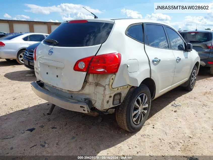 2010 Nissan Rogue S VIN: JN8AS5MT8AW028602 Lot: 39425079