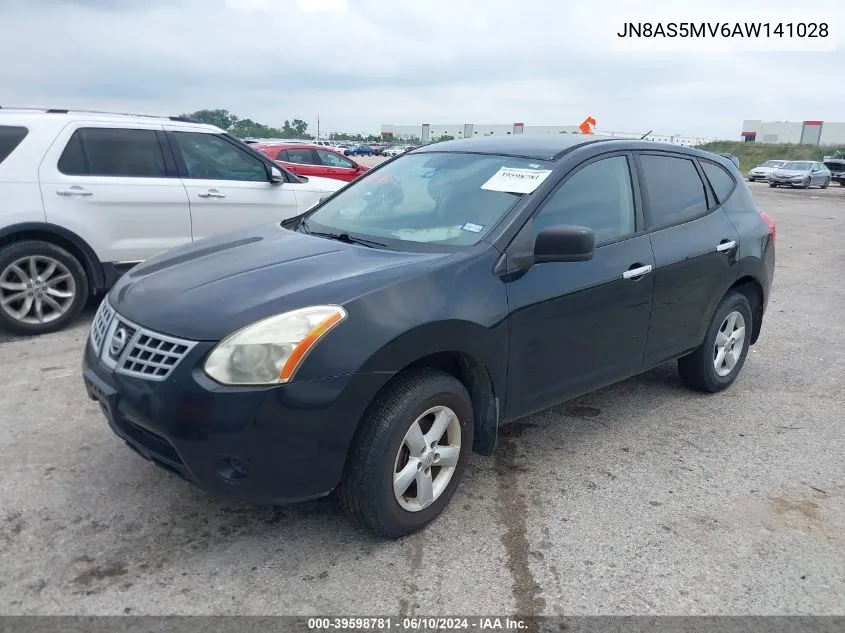 2010 Nissan Rogue S VIN: JN8AS5MV6AW141028 Lot: 39598781