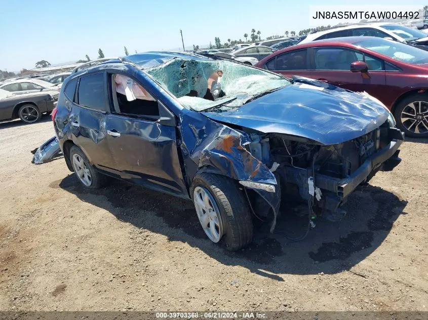 2010 Nissan Rogue Sl VIN: JN8AS5MT6AW004492 Lot: 39703368