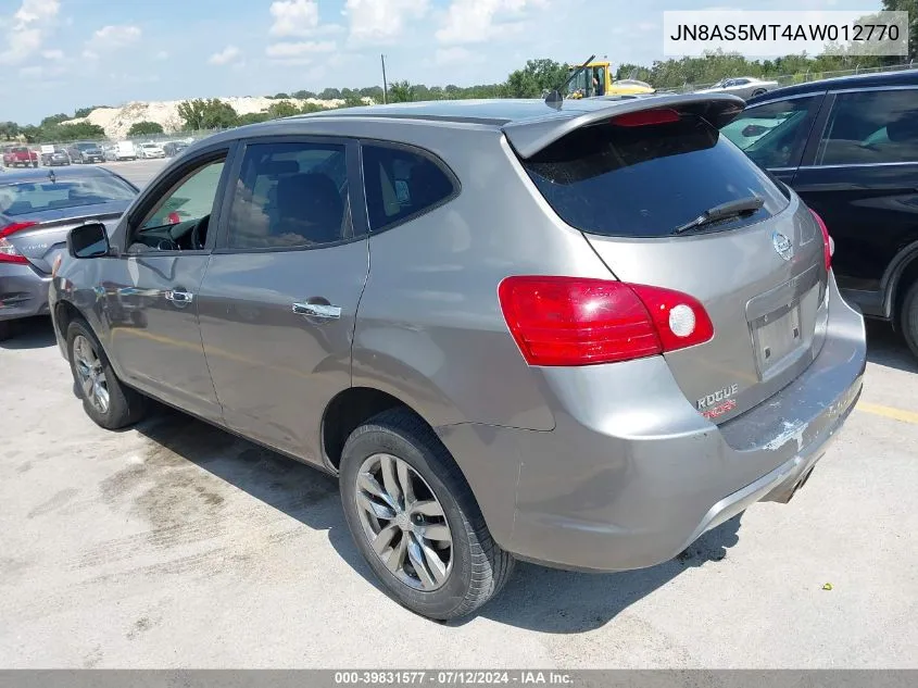 2010 Nissan Rogue S/Sl/Krom VIN: JN8AS5MT4AW012770 Lot: 39831577