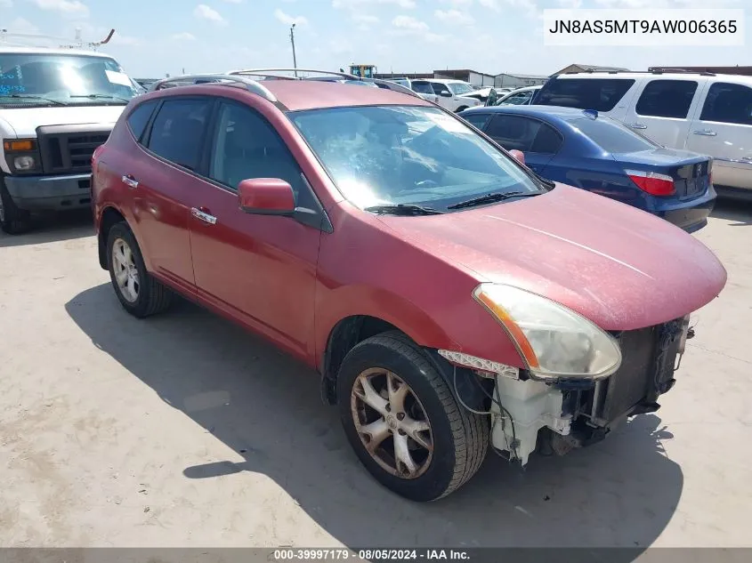 2010 Nissan Rogue Sl VIN: JN8AS5MT9AW006365 Lot: 39997179