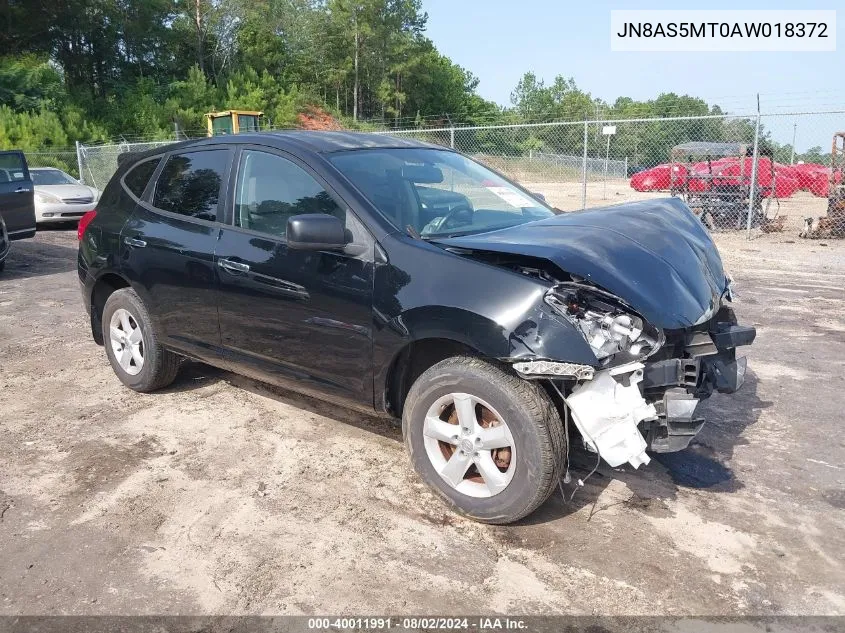 2010 Nissan Rogue S VIN: JN8AS5MT0AW018372 Lot: 40011991