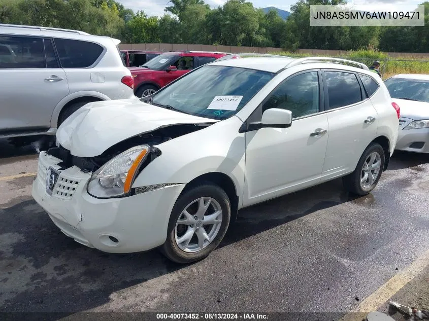 2010 Nissan Rogue Sl VIN: JN8AS5MV6AW109471 Lot: 40073452