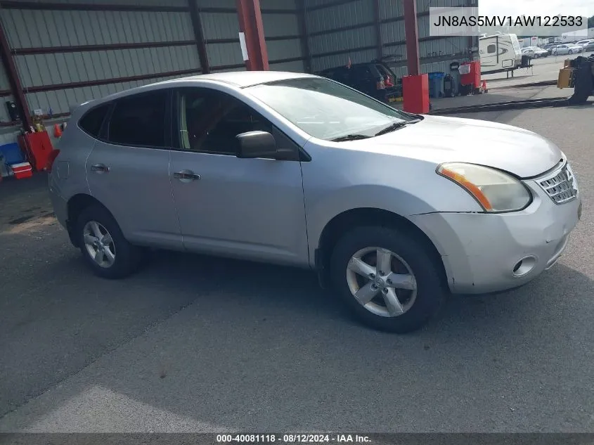 2010 Nissan Rogue S VIN: JN8AS5MV1AW122533 Lot: 40081118