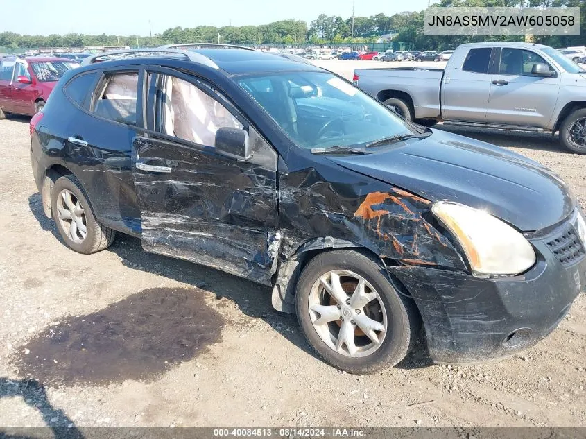 2010 Nissan Rogue Sl VIN: JN8AS5MV2AW605058 Lot: 40084513