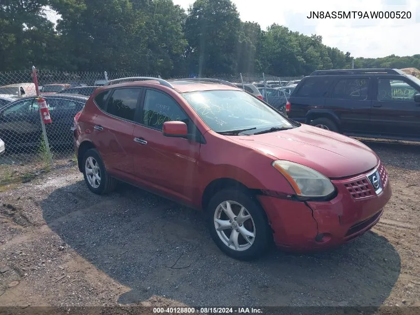 2010 Nissan Rogue Sl VIN: JN8AS5MT9AW000520 Lot: 40128800