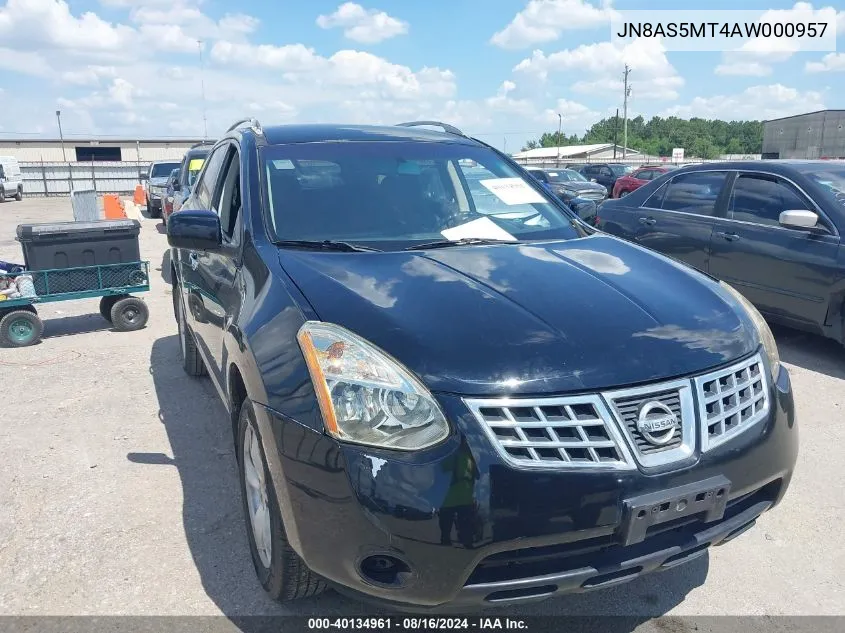 2010 Nissan Rogue Sl VIN: JN8AS5MT4AW000957 Lot: 40134961