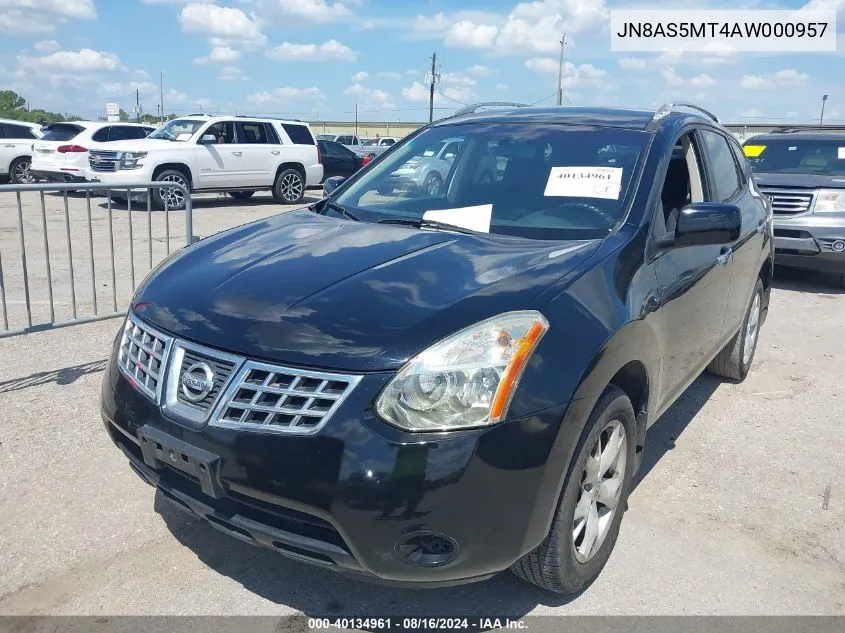 2010 Nissan Rogue Sl VIN: JN8AS5MT4AW000957 Lot: 40134961