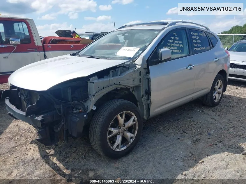 2010 Nissan Rogue Sl VIN: JN8AS5MV8AW102716 Lot: 40145063