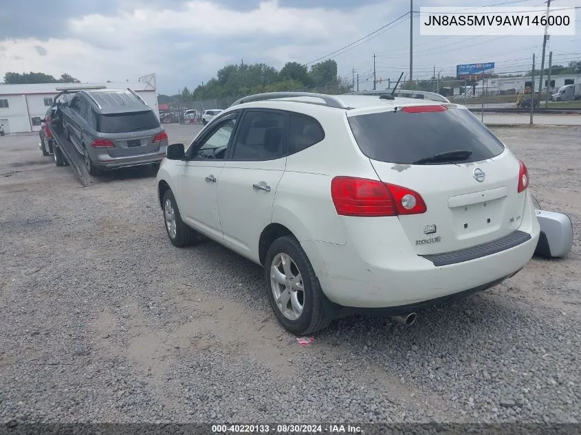 2010 Nissan Rogue Sl VIN: JN8AS5MV9AW146000 Lot: 40220133