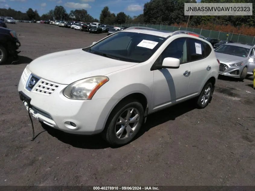 2010 Nissan Rogue Sl VIN: JN8AS5MV0AW102323 Lot: 40278910