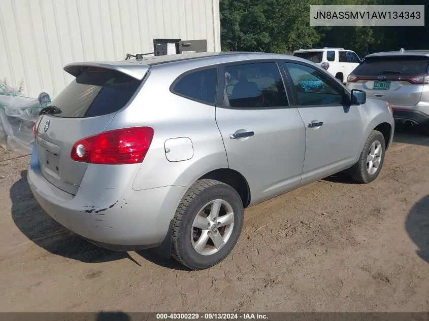 2010 Nissan Rogue VIN: JN8AS5MV1AW134343 Lot: 40300229