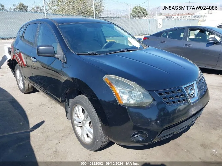 2010 Nissan Rogue S VIN: JN8AS5MT7AW024086 Lot: 40322092