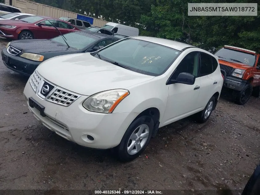 2010 Nissan Rogue S VIN: JN8AS5MT5AW018772 Lot: 40325346