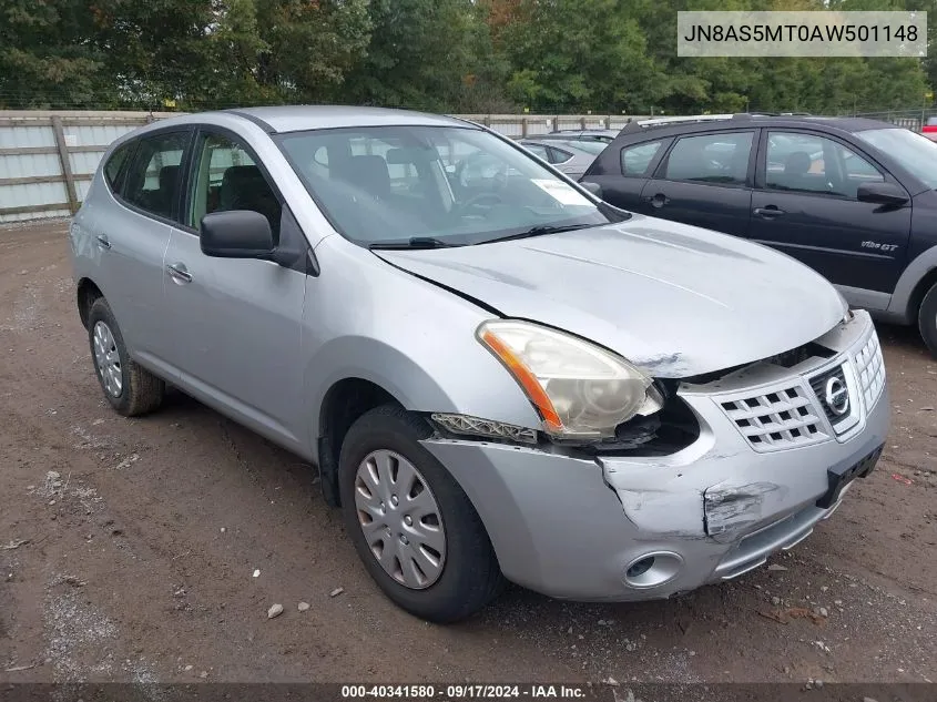 2010 Nissan Rogue S VIN: JN8AS5MT0AW501148 Lot: 40341580