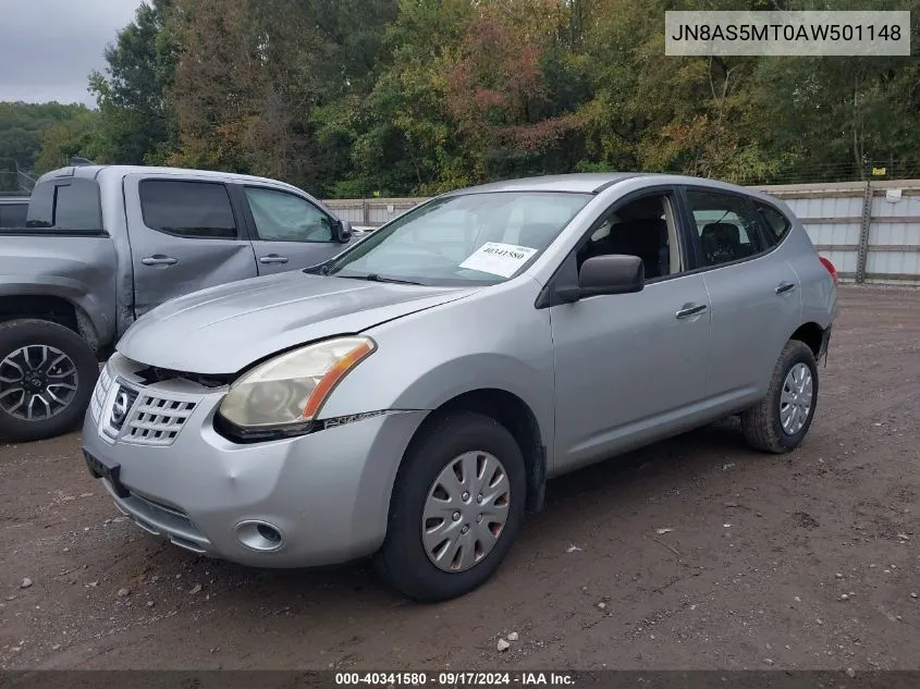 2010 Nissan Rogue S VIN: JN8AS5MT0AW501148 Lot: 40341580