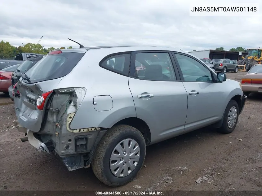 2010 Nissan Rogue S VIN: JN8AS5MT0AW501148 Lot: 40341580