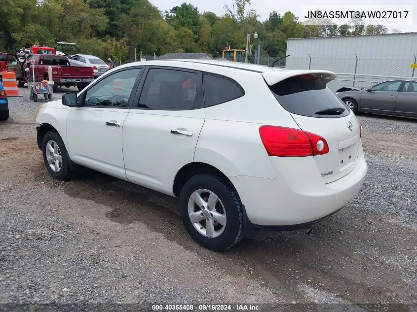 JN8AS5MT3AW027017 2010 Nissan Rogue S