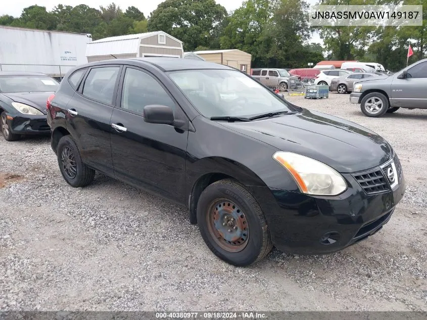 2010 Nissan Rogue S/Sl/Krom VIN: JN8AS5MV0AW149187 Lot: 40380977