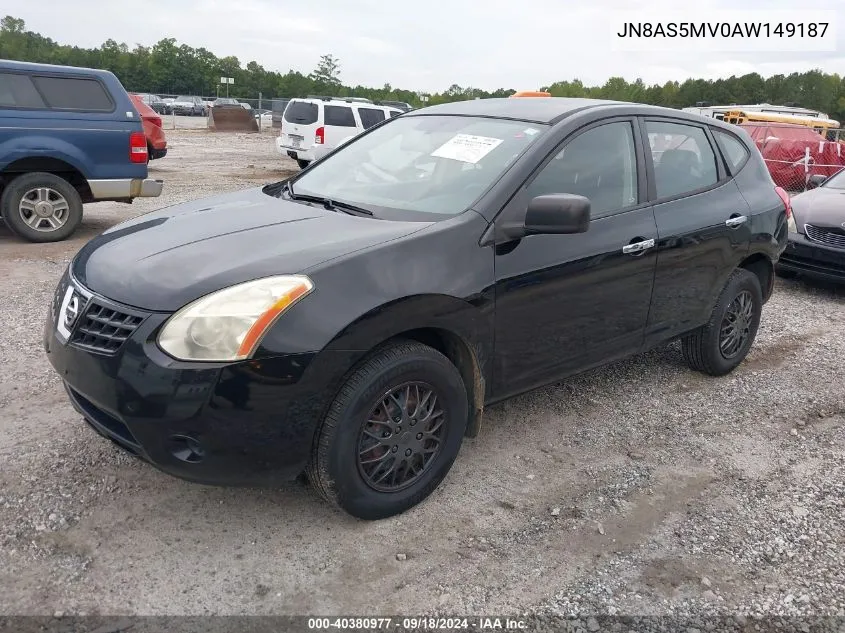 JN8AS5MV0AW149187 2010 Nissan Rogue S/Sl/Krom