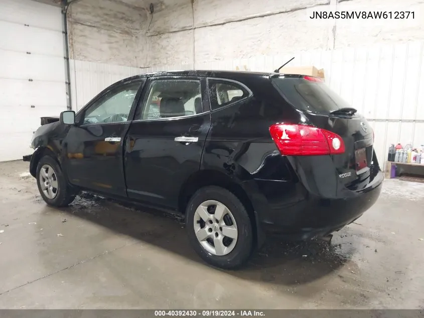 2010 Nissan Rogue S VIN: JN8AS5MV8AW612371 Lot: 40392430