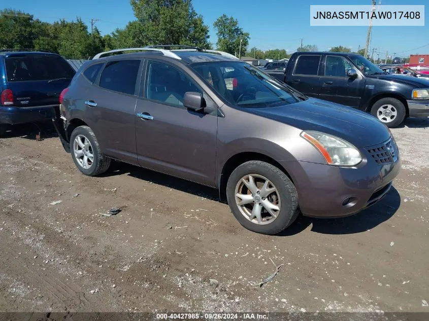 JN8AS5MT1AW017408 2010 Nissan Rogue Sl