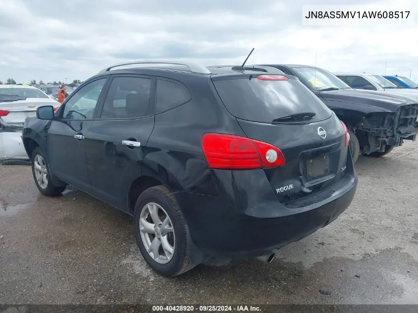 2010 Nissan Rogue Sl VIN: JN8AS5MV1AW608517 Lot: 40428920