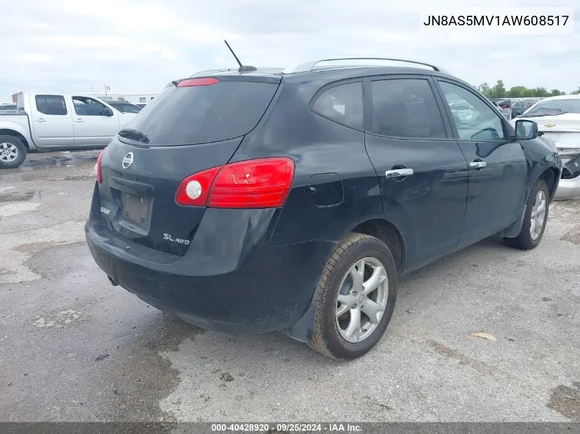 2010 Nissan Rogue Sl VIN: JN8AS5MV1AW608517 Lot: 40428920