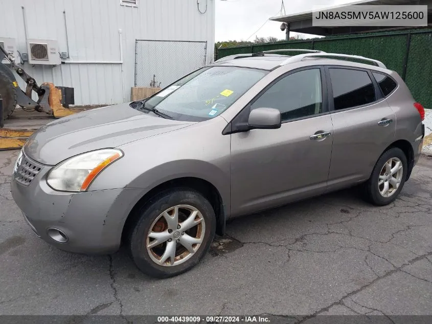 2010 Nissan Rogue Sl VIN: JN8AS5MV5AW125600 Lot: 40439009