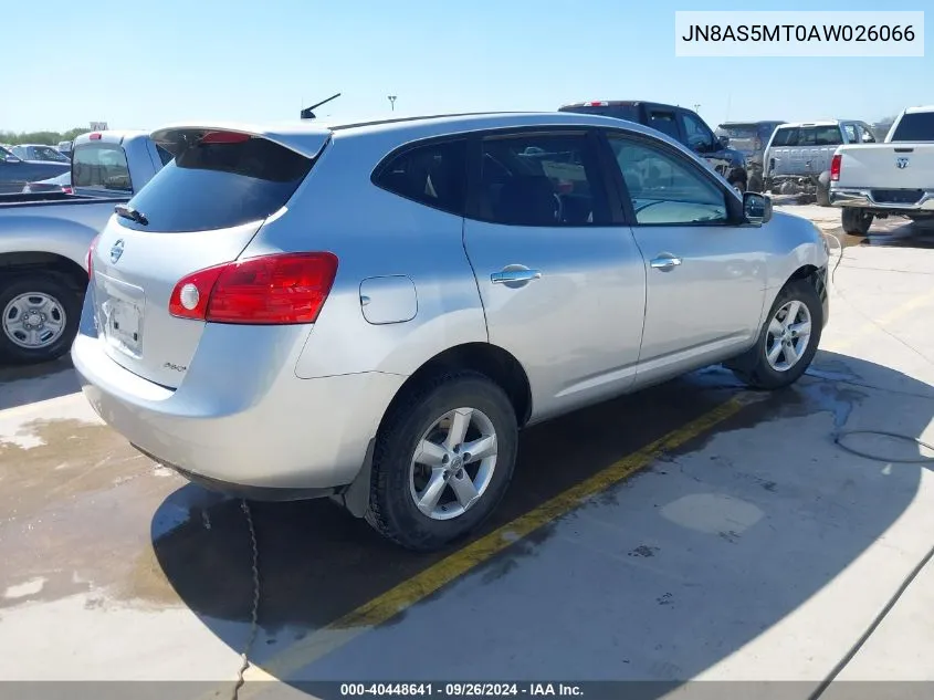 2010 Nissan Rogue S VIN: JN8AS5MT0AW026066 Lot: 40448641