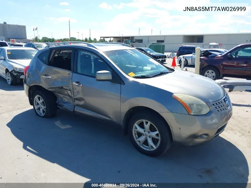 2010 Nissan Rogue Sl VIN: JN8AS5MT7AW026999 Lot: 40450934