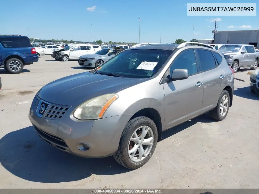 JN8AS5MT7AW026999 2010 Nissan Rogue Sl