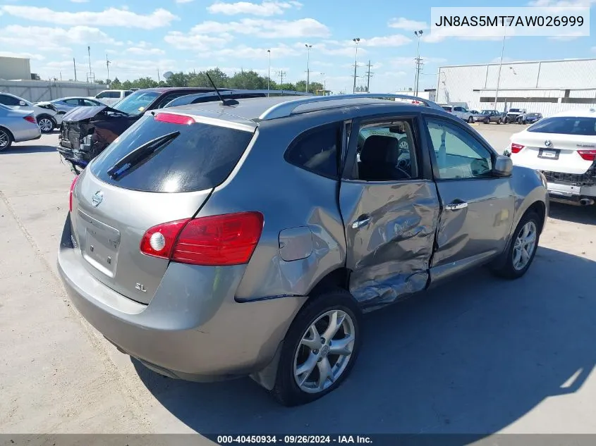 2010 Nissan Rogue Sl VIN: JN8AS5MT7AW026999 Lot: 40450934