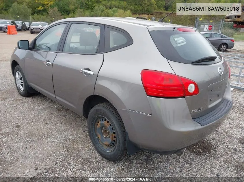 2010 Nissan Rogue S VIN: JN8AS5MT8AW503018 Lot: 40465510