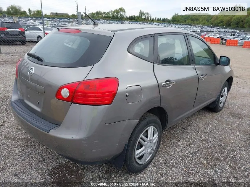 2010 Nissan Rogue S VIN: JN8AS5MT8AW503018 Lot: 40465510