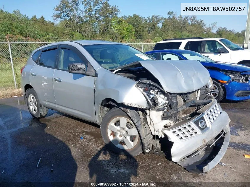 2010 Nissan Rogue S VIN: JN8AS5MT8AW502757 Lot: 40569962