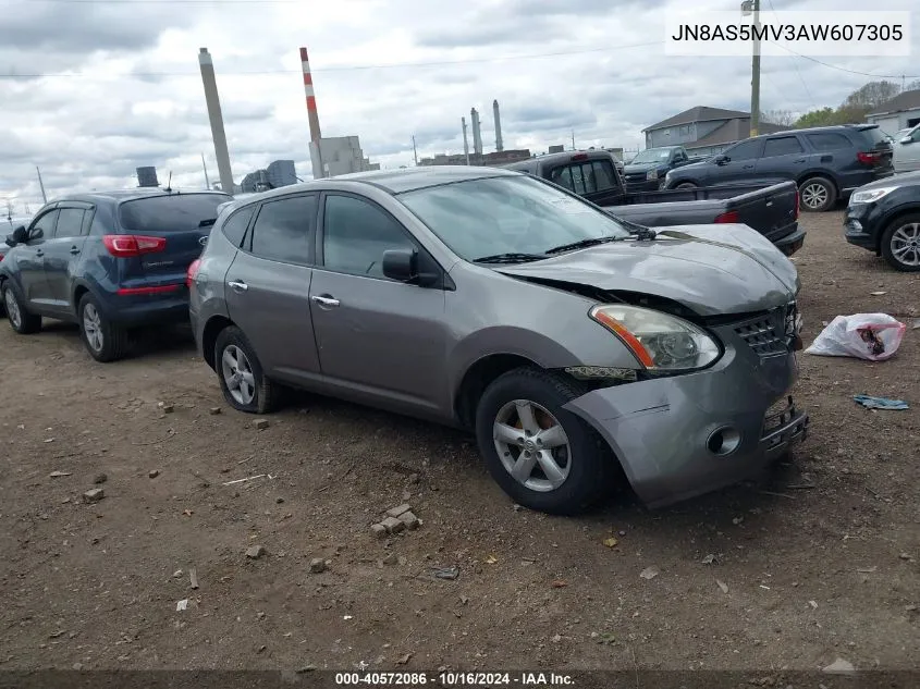 2010 Nissan Rogue S VIN: JN8AS5MV3AW607305 Lot: 40572086