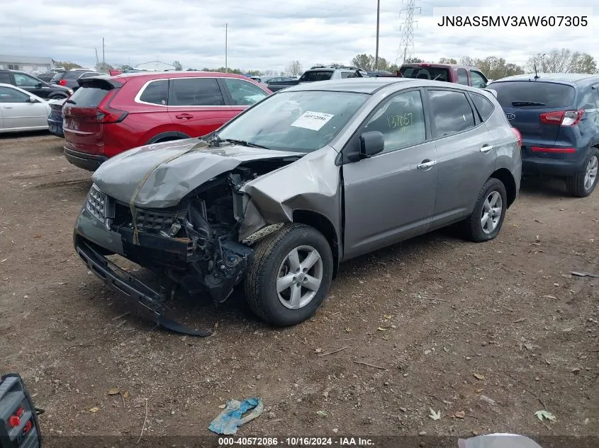 2010 Nissan Rogue S VIN: JN8AS5MV3AW607305 Lot: 40572086