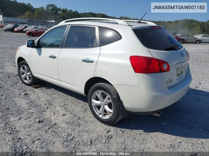 2010 Nissan Rogue Sl VIN: JN8AS5MT0AW001183 Lot: 40579065