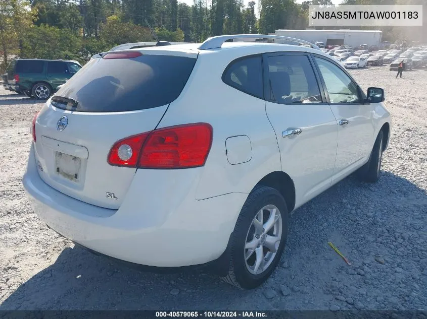 2010 Nissan Rogue Sl VIN: JN8AS5MT0AW001183 Lot: 40579065